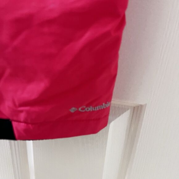Columbia Omni-Tech Bugaboo Snow Pants Waterproof Insulated Pink Girls Size 10-12 - Picture 5 of 16
